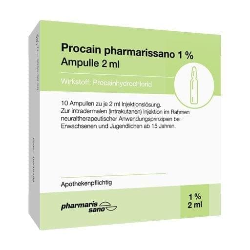 PROCAINE, local anesthetic 1% ampoules UK