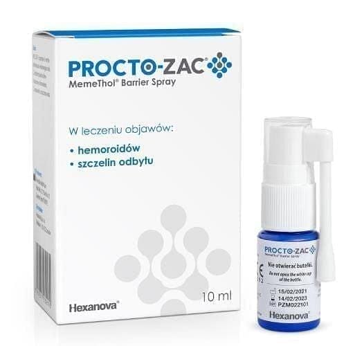 Procto-Zac spray for hemorrhoids, anal fissure treatment UK