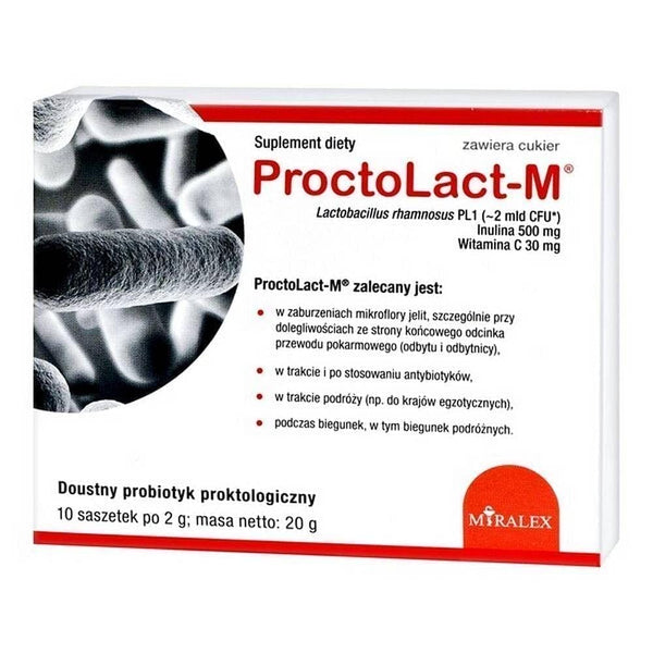 Proctolact-M sachets, proctology diseases, Lactobacillus rhamnosus UK