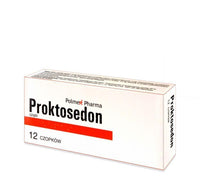 PROKTOSEDON (Proctosone) suppositories x 12, hemroid relief UK