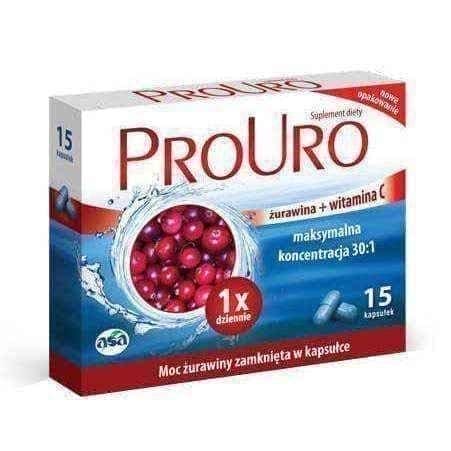 PROURO x 15 capsules, cranberry extract, cranberry pills UK