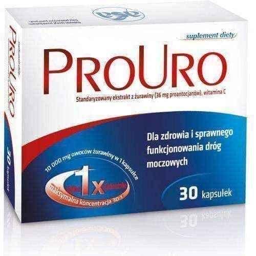 ProUro x 30 caps. urinary discomfort UK