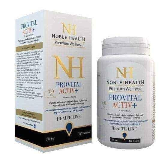 PROVITAL ACTIV + Noble Health x 120 tablets UK