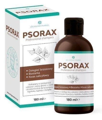 Psorax Professional shampoo, psoriasis, seborrhea, dandruff and itching UK