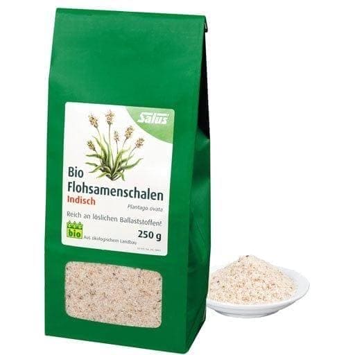 Psyllium Husk powder, SHELLS Indian Organic Plantago ovata Salus UK