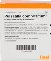 PULSATILLA COMPOSITUM, Sulfur ampoules UK