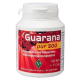 PURE GUARANA extract 500 capsules, caffeine UK