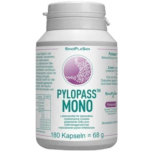 PYLOPASS MONO helicobacter pylori infection treatment caps. 180 pcs UK