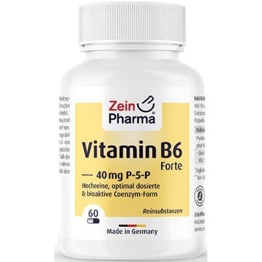 Pyridoxal 5-phosphate capsules (vitamin B6 (P-5-P)) 40mg 60 pcs UK