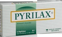 PYRILAX 10 mg Bisacodyl suppositories 6 pc UK