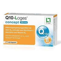 Q10-LOGES concept ubiquinone, ubiquinol 100mg UK