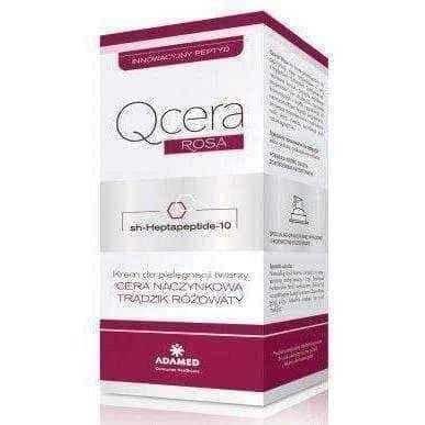 QCERA Rosa face cream with peptides 40ml, rose cream UK