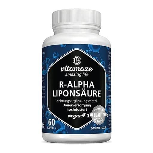 R-ALPHA-LIPONIC ACID 200 mg high-dose vegan caps. 60 pcs UK