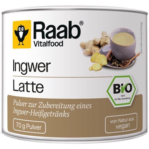 RAAB Vitalfood Ginger Latte Organic Powder UK