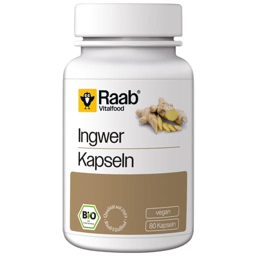 RAAB Vitalfood Ginger Organic Capsules UK