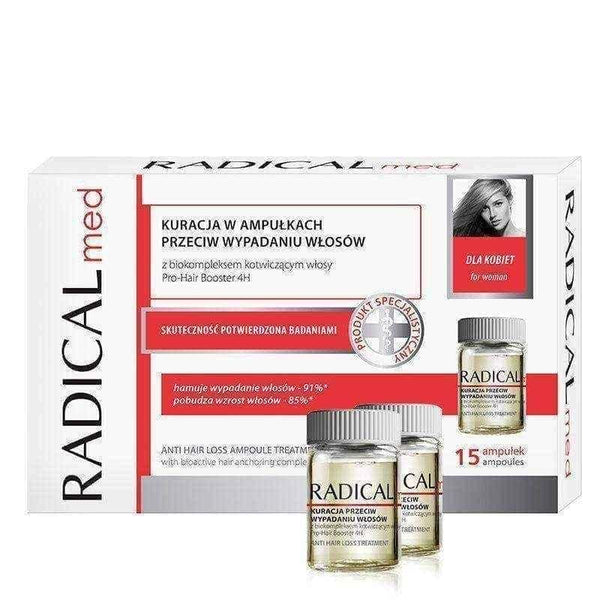 RADICAL MED Treatment against hair loss for women 15 x 5ml ampoules UK