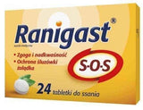 Ranigast SOS, gastritis, gastroesophageal reflux, Sodium alginate, sodium bicarbonate UK