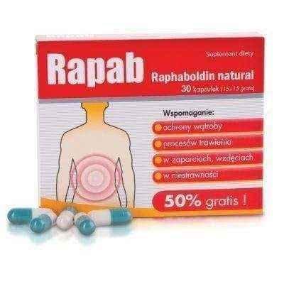 RAPAB x 30 caps. digestive problems UK