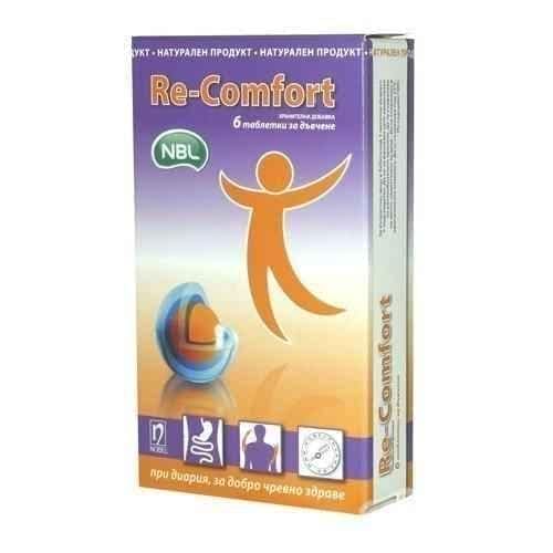 RE-COMFORT for diarrhea and upset stomach - 6 chewable tablets UK