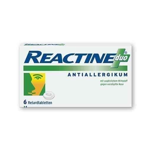 REACTINE duo allergy prolonged-release tablets 6 pc UK