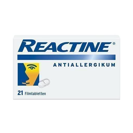 REACTINE film-coated tablets 21 pc allergy tablets, cetirizine dihydrochloride UK