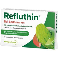 REFLUTHIN for heartburn chewable mint tablets UK