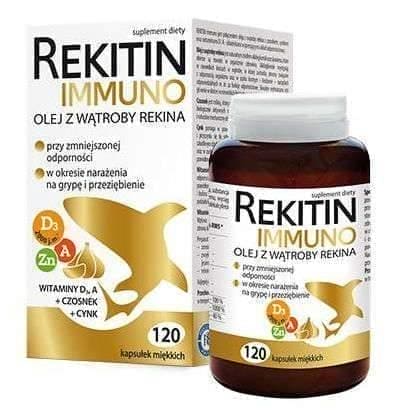 Rekitin Immuno shark liver oil, garlic, zinc, vitamins A and D UK