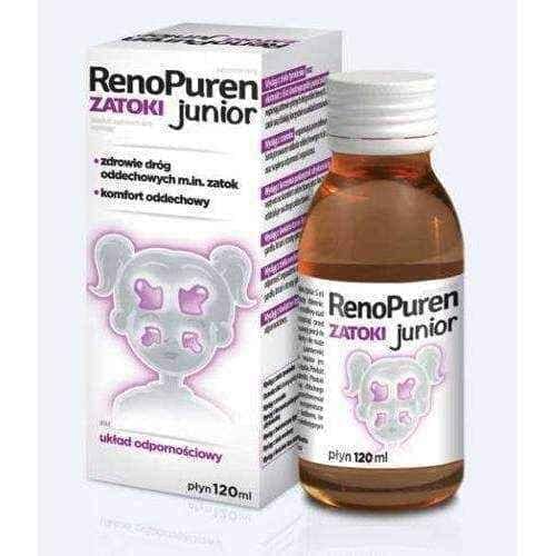 Renopuren Sinuses junior liquid, difficulty breathing 3 years+ UK