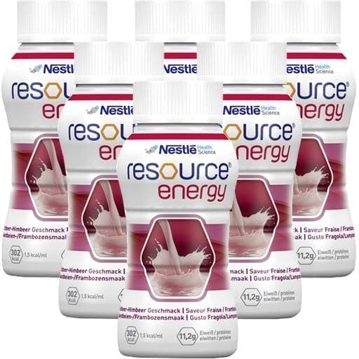 Resource Fruit Raspberry RESOURCE Energy strawberry- raspberry 6X4X200 ml vitamins and minerals UK