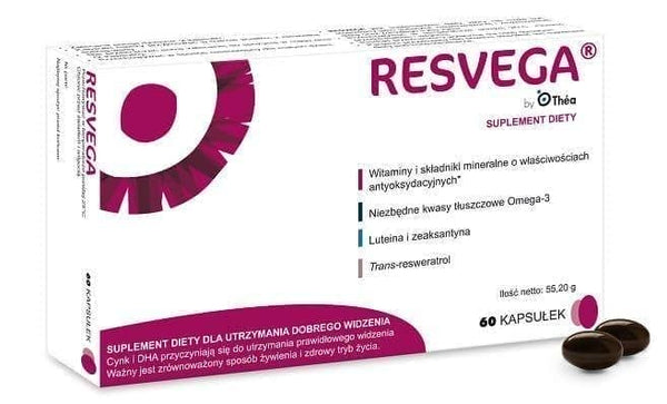 RESVEGA x 60 capsules, eye health supplements UK