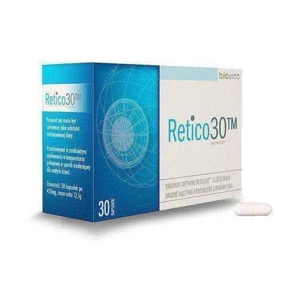RETICO30 x 30 capsules, microvascular complications UK