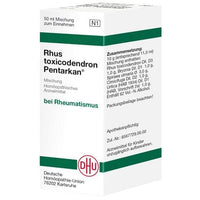 Rheumatism, RHUS TOXICODENDRON PENTARKAN mixture UK