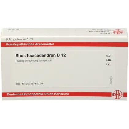 RHUS TOXICODENDRON D 12 ampoules UK