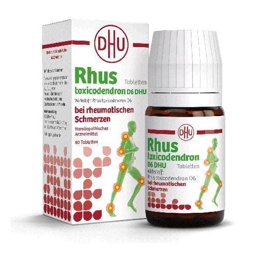 RHUS TOXICODENDRON D 6 tablets for rheumatic pain UK