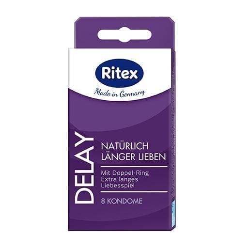 RITEX delay condoms, double ring condom 8 pc UK