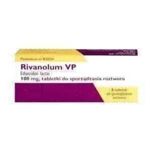 RIVANOL x 5 tablets skin infections, infected wounds, inflammation UK