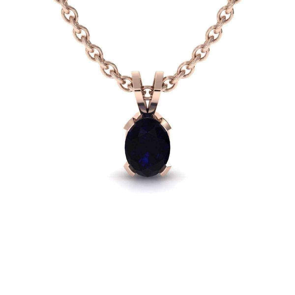 Rose gold sapphire necklace UK