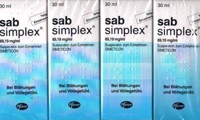 SAB simplex oral susp. simethicone 4X30 ml UK