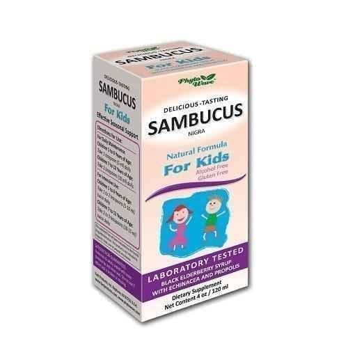 SAMBUCUS NIGRA with echinacea and propolis syrup for children 120ml. for kids UK
