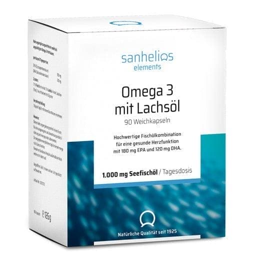 SANHELIOS Omega-3 with salmon oil capsules UK