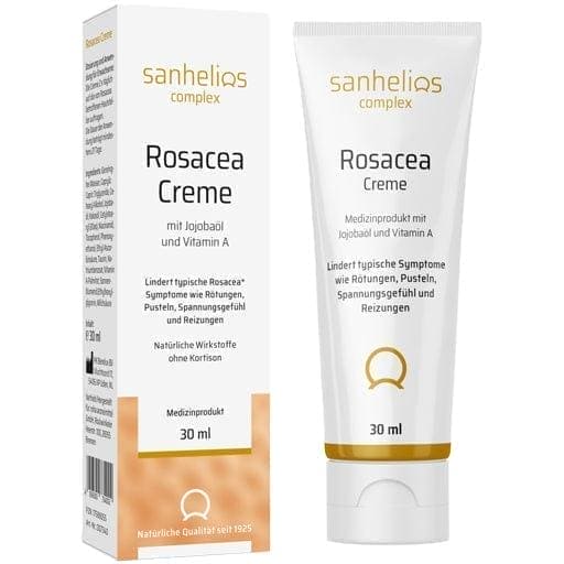 SANHELIOS Rosacea Cream, Lactic Acid, jojoba oil and vitamin A UK