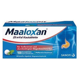 Sanofi MAALOXAN 25 mVal chewable tablets UK