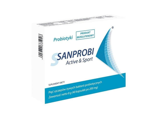 Sanprobi sport active x 40 capsules, probiotic supplements UK