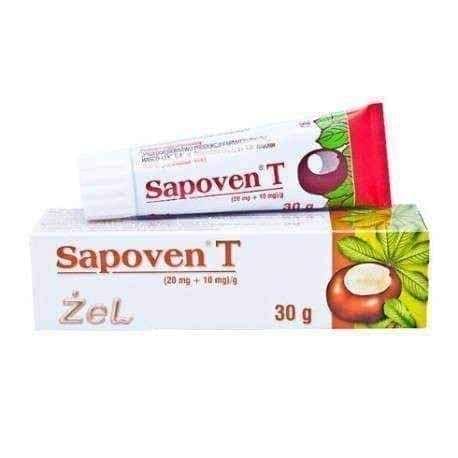 Sapoven T Gel 30g anti-edematous, varicose veins natural treatment UK