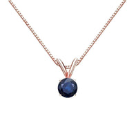 Sapphire Solitaire Necklace UK