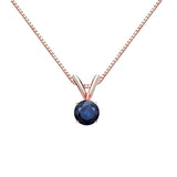 Sapphire Solitaire Necklace UK