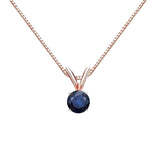 Sapphire Solitaire Necklace UK
