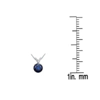 Sapphire Solitaire Necklace UK