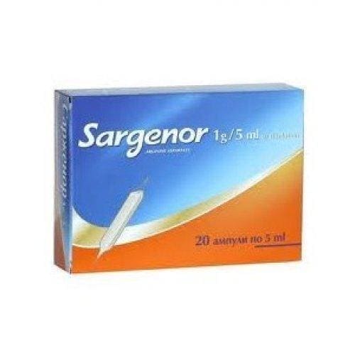 SARGENOR 20 ampoules of 5 ml., SARGENOR UK