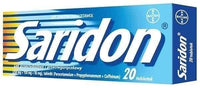 SARIDON, paracetamol, propyrophenazole and caffeine UK